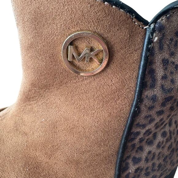 Michael Kors Toddler Boots Size 8 Leopard Zip EUC - Picture 8 of 12